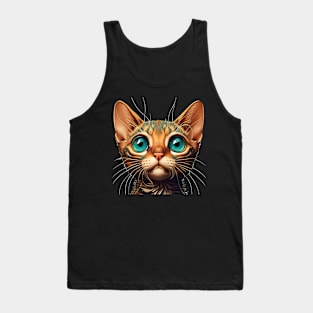 Funny Cat Face Lover Tank Top